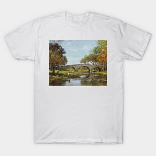 The Old Bridge by Theodore Robinson T-Shirt